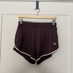 Tracksmith Twilight Split Shorts Mens Sz L Red Maroon Lined Running Lightweight